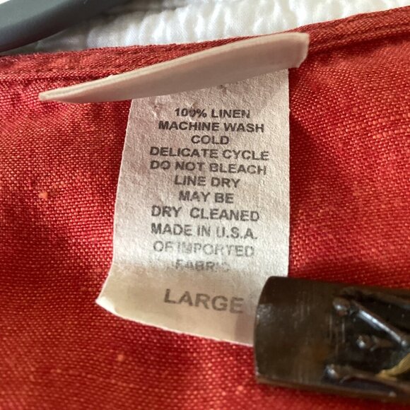 Vintage 90's CTC 100% Linen Shirt Jacket Size L - Picture 6 of 9